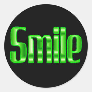 smile classic round sticker