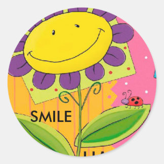 SMILE CLASSIC ROUND STICKER