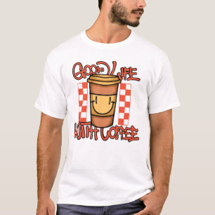 Smile Coffee Cup Streetwear T-Shirt