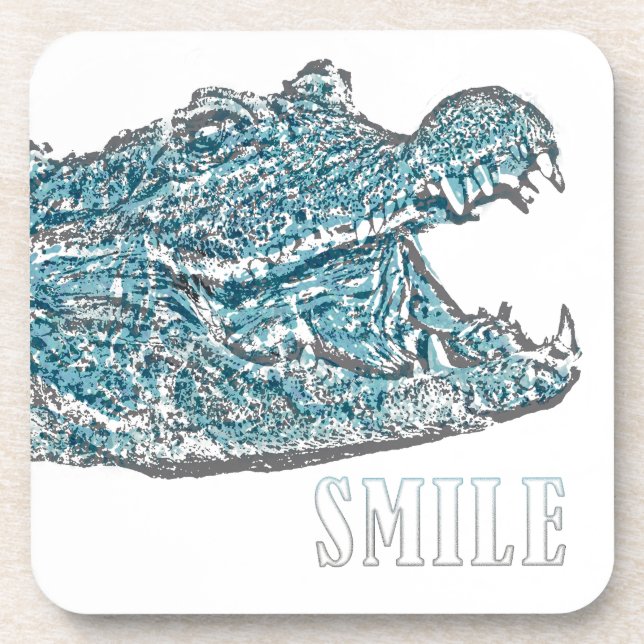 Smile Crocodile  Coaster (Front)