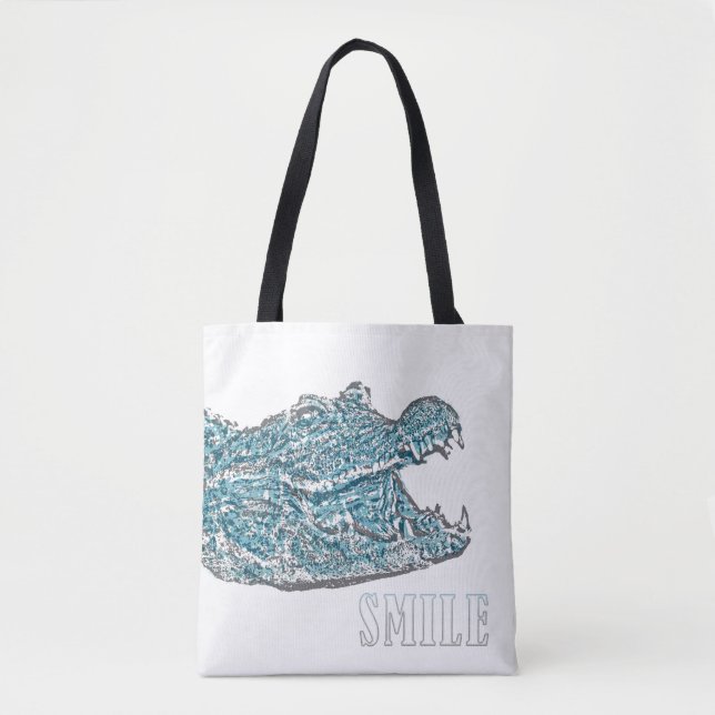 Smile Crocodile Tote Bag (Front)