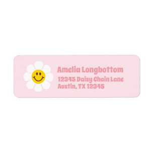 Smile Daisy Return Address Label