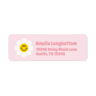Smile Daisy Return Address Label
