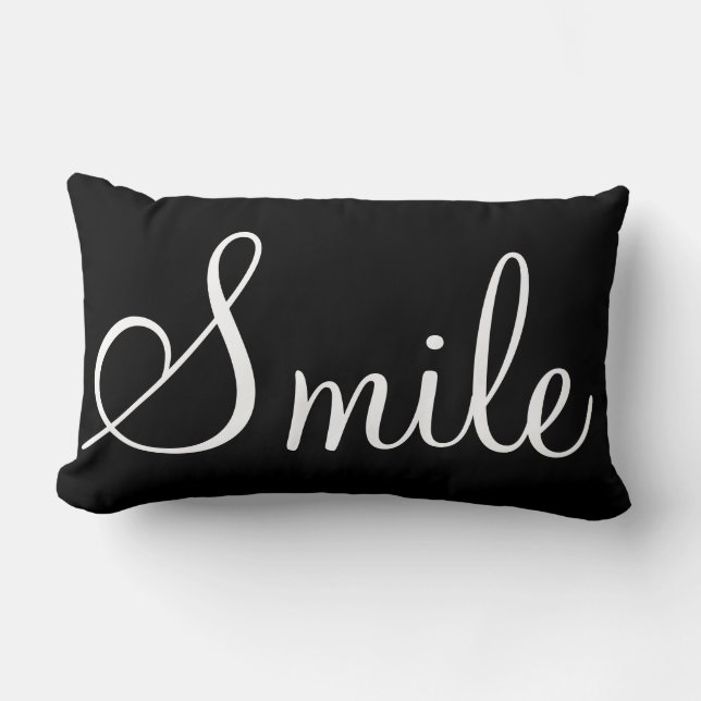 SMILE - decorative pillow (Front)