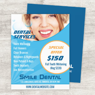 Smile Dentist Services with Special Offer Flyer