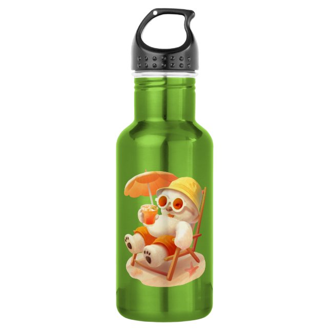 Smile Dog – Beach Mode On 532 Ml Water Bottle (Front)