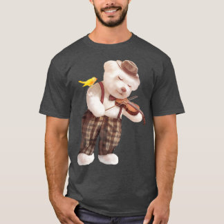 Smile Dog Playing Violin T-Shirt