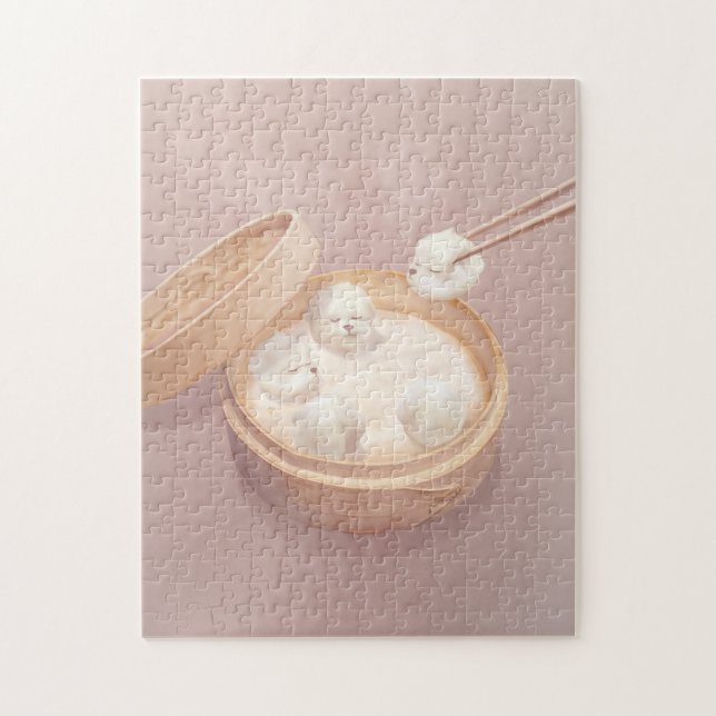 Smile Dog – Xiao Long Bao Delight Jigsaw Puzzle (Vertical)