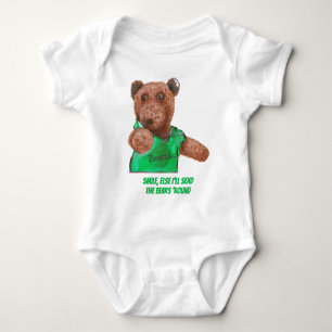 Smile else I'll send the bears 'round T-Shirt Baby Bodysuit