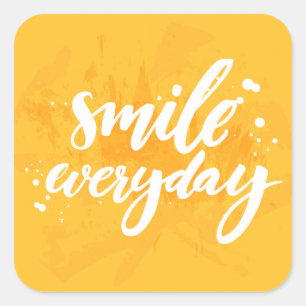 Smile Everyday Square Sticker