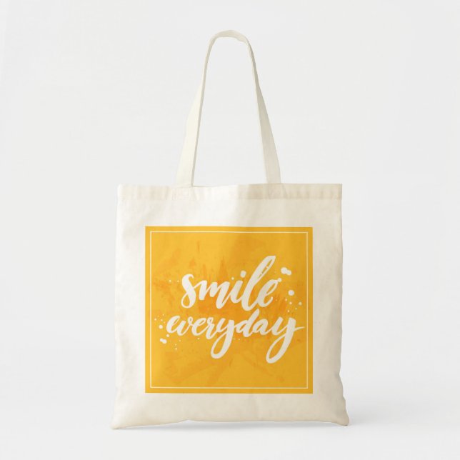 Smile Everyday Tote Bag (Front)