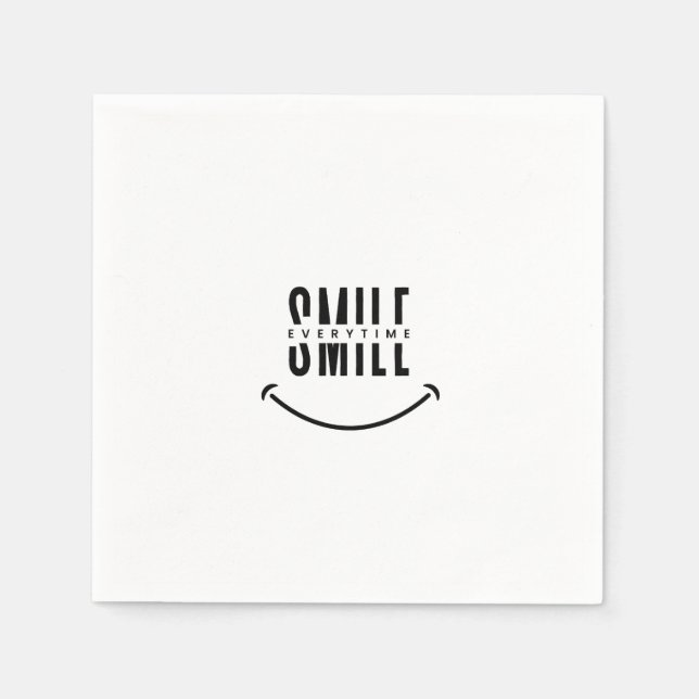 Smile everytime napkin (Front)