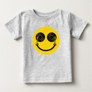 Smile Face Disc Jockey DJ Baby T-Shirt