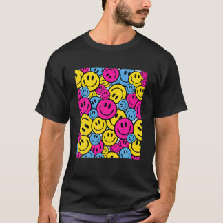 Smile Face Happy Smile Cute Pansexual LGBTQ Gay Pr T-Shirt