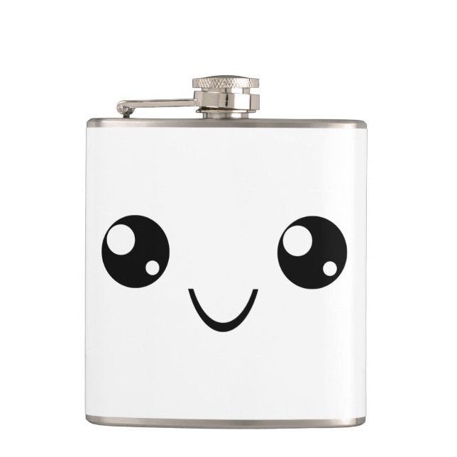 Smile Face Hip Flask (Front)