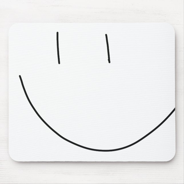 Smile Face Mouse Pad (Front)