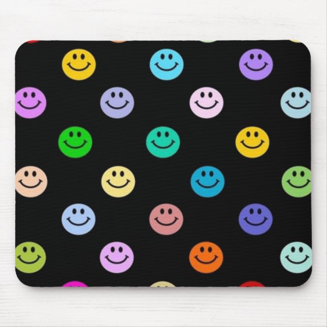 Smile Face Mouse Pad (Front)