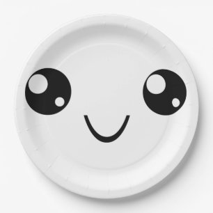 Smile Face Paper Plate