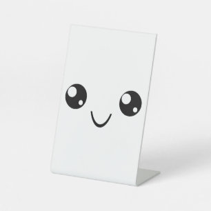 Smile Face Pedestal Sign