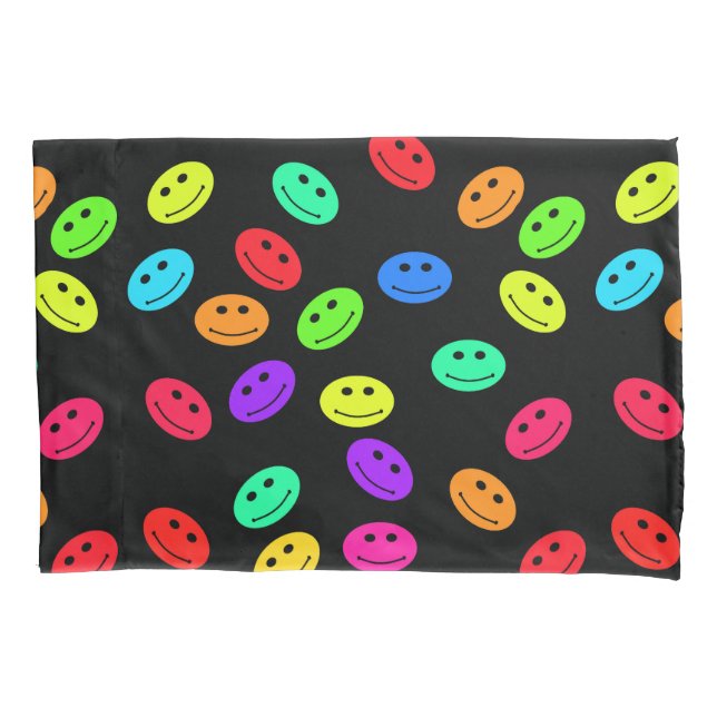 Smile Face Pillow Case (Front-Left)
