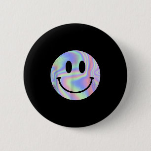 Smile Face Shirt Happy Smiling Face Rave Edm Music 6 Cm Round Badge