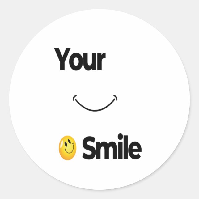 Smile Face Stickers –Classic Positivity  Shapes (Front)