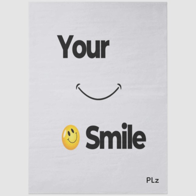 Smile Face Tissue Paper –Spread cute Positivity    (Front)