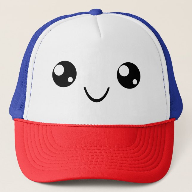 Smile Face Trucker Hat (Front)