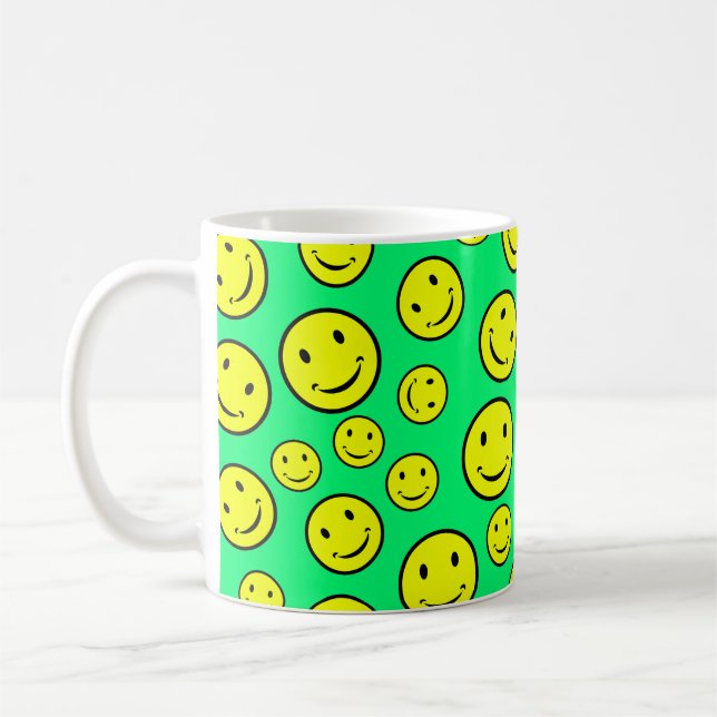 Smile Faces Coffee Mug (Left)