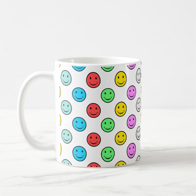 Smile Faces Coffee Mug (Left)