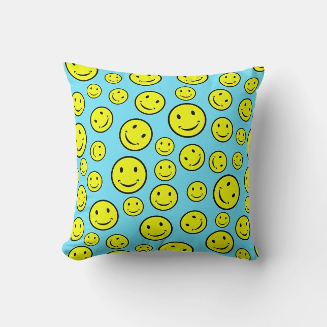 Smile Faces Pattern Cushion (Front)