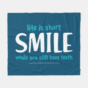 Smile Fleece Blanket