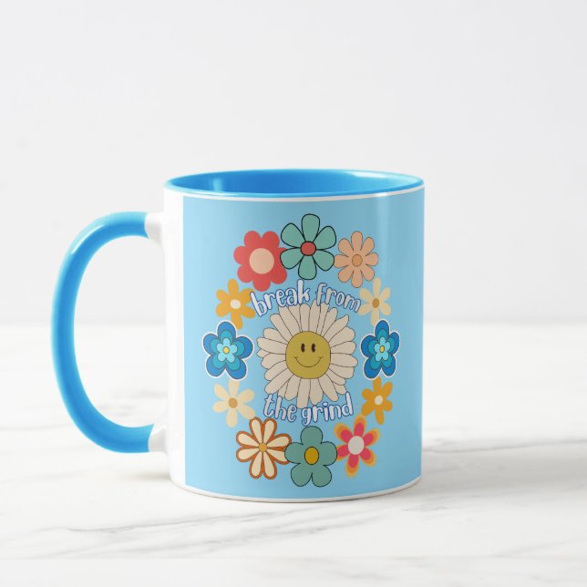 Smile Flower 2 Coffee Mug (Left)