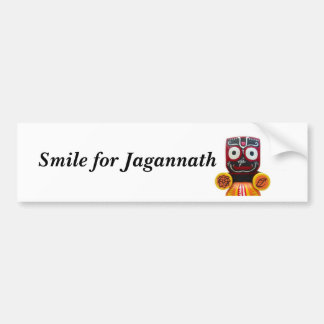 Smile for Jagannath bumper sticker