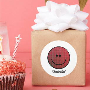 Smile - Fully Vaccinated - Pro Vaccine - Immune Classic Round Sticker