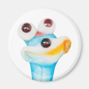 SMILE GLASS SNAIL MAGNET