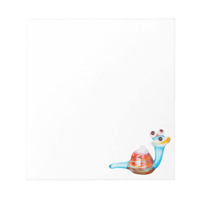 SMILE GLASS SNAIL NOTEPAD (Front)