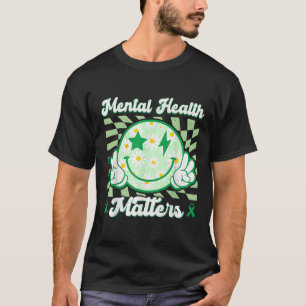 Smile Happy Face Cute Flower Mental Health S Aware T-Shirt
