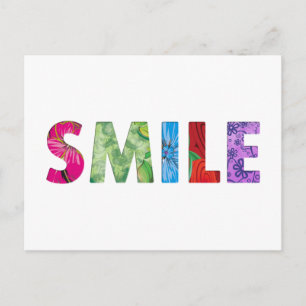 Smile Happy Quote 02 Postcard