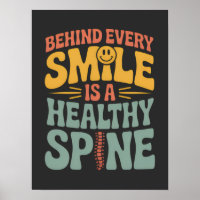 Smile Healthy Spine Chiropractor Quote Design