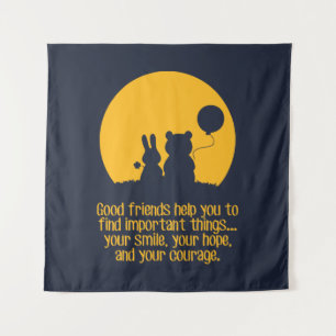 Smile, hope, courage tapestry