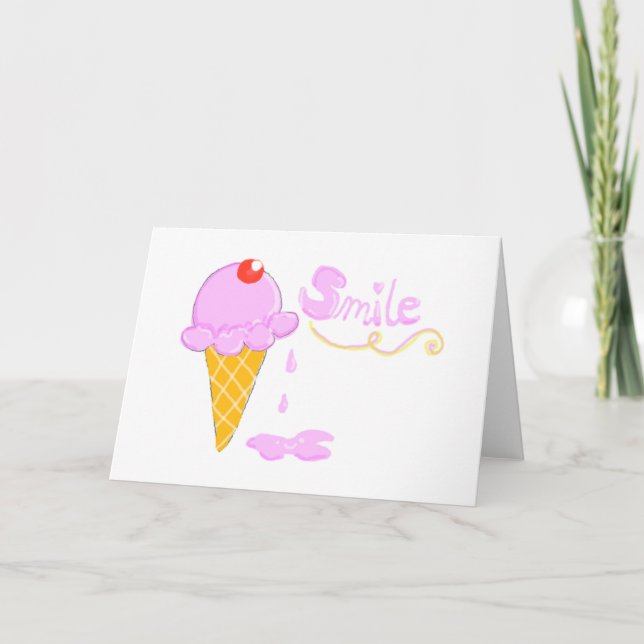 Smile Ice Cream Card (Front)