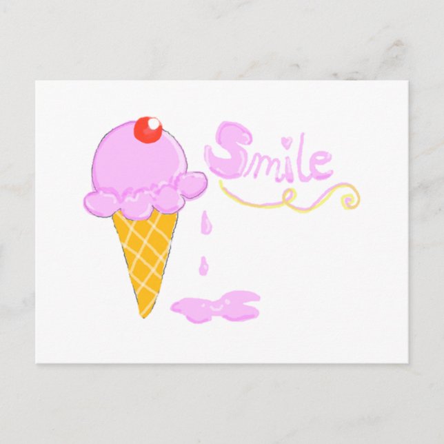 Smile Ice Cream Postcard (Front)