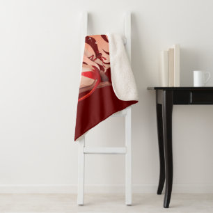 Smile If You Would Do Me - Naughty Devil Sherpa Blanket