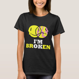 Smile I'm Broken Invisible Illness I'm Ok Broken T-Shirt