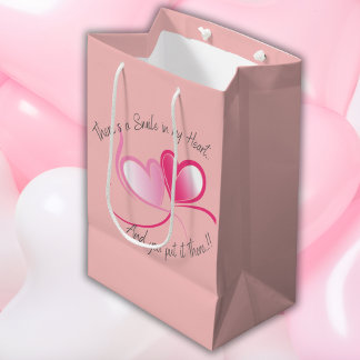 Smile in My Heart Valentine's Medium Gift Bag