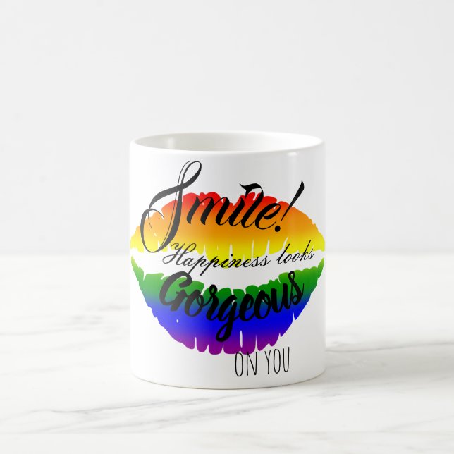 Smile inspirational coffee mug (Center)