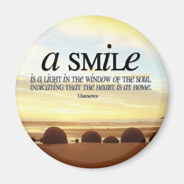 Smile Inspirational Magnet (Front)
