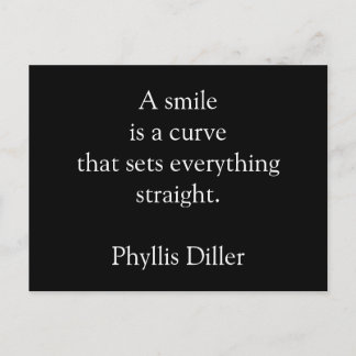 Smile - inspirational postcard