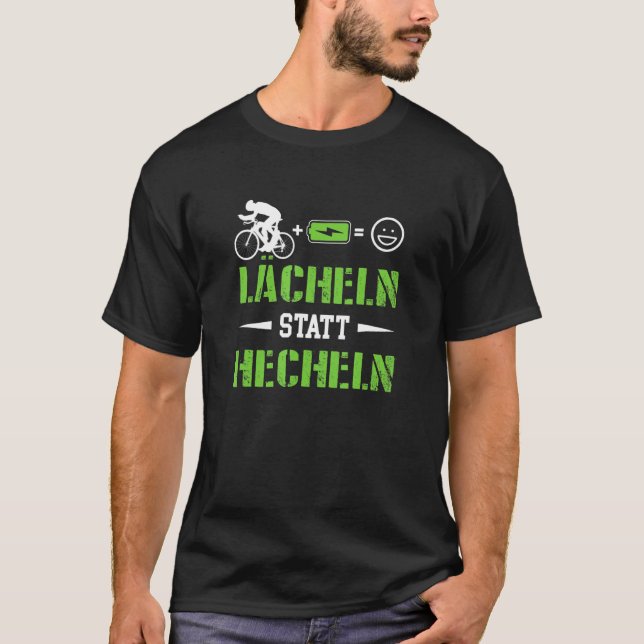 Smile Instead Of Panting Electric Bike Ebike Bicyc T-Shirt (Front)